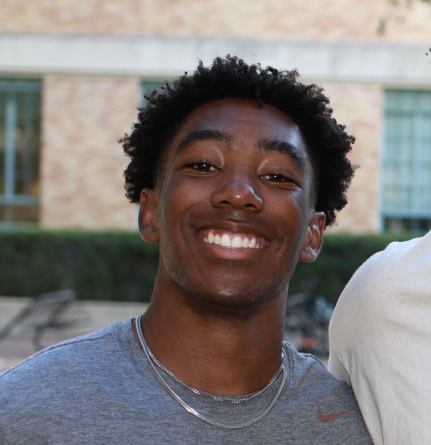 Isaac smiling